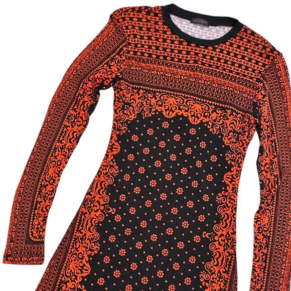 Custo Barcelona Long Sleeve Patterned Dress - Picture 2 of 8